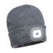 Шапка з світлодіодним головним освітленням Beanie USB, що перезаряджаються B029 PORTWEST B029GRR фото