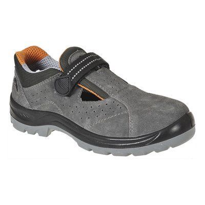 Сандалии из нубука рабочие с металлическим подноском PORTWEST FW42 Obra Steelite Sandal S1 FW42GRR38 фото