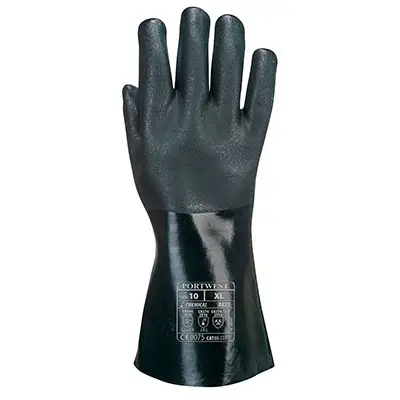 Робочі рукавички з повним ПВХ покриттям