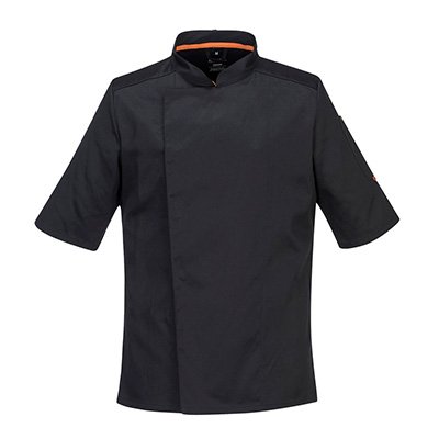 Куртка  для кухаря з коротким рукавом C738 Portwest C738BKRM фото