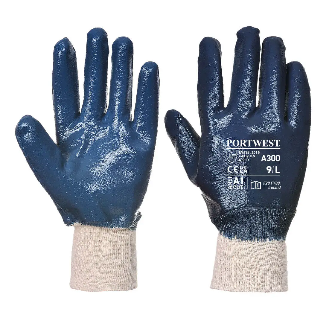Робочі рукавички з нітрильним покриттям