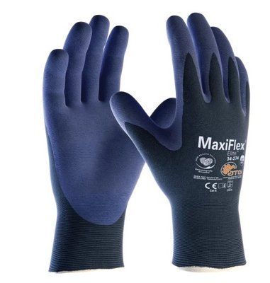 Перчатки ATG MaxiFlex Elite 34-274, с частичным нитриловым покрытием, 3121A 34-27407 фото