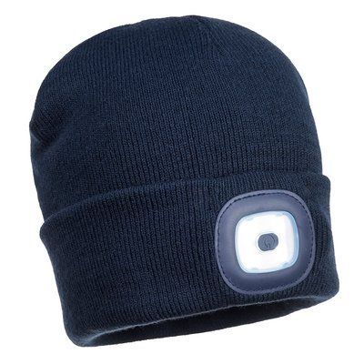 Шапка з світлодіодним головним освітленням Beanie USB, що перезаряджаються B029 PORTWEST B029NAR фото